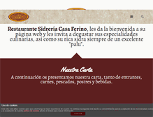 Tablet Screenshot of casaferino.com